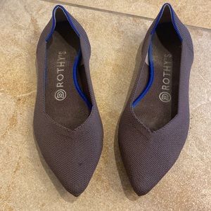 Rothy’s The Point in Mink Pointed Flats Retired Color Washable